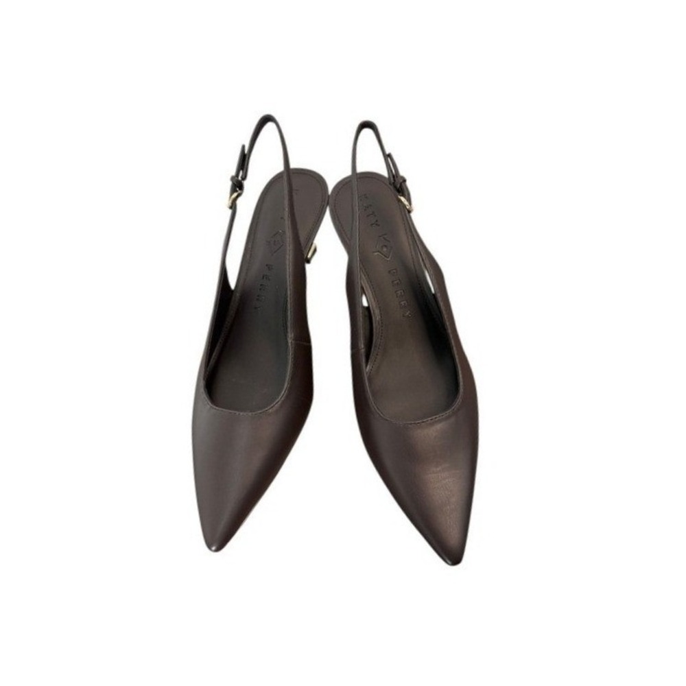 Katy Perry The Oceanview Slingback Heels Softy Nappa Coffee Brown 9 NIB - Picture 4 of 12